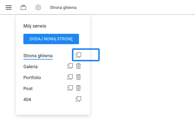 kopiuj stronę główną